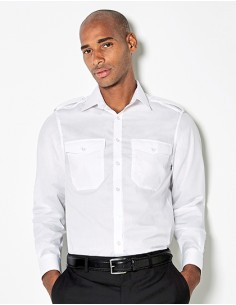 K-KK134-Mens Tailored Fit Pilot Shirt Long Sleeve 2